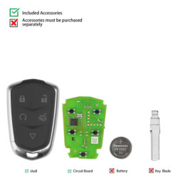 Llave Inteligente Universal XSCD01EN serie XM38, 1 piezas, funciona con XHORSE VVDI VVDI2, programador de llaves