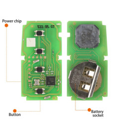 Xhorse-mando a distancia XM38 XSTO01EN para Toyota/Lexus, universal, 4D, 8A, 4A, usado con VVDI2, VVDI, 1 piezas