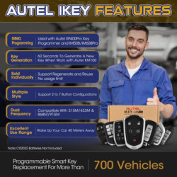 Autel-programador de generador de llaves inteligente para coche, MaxiIM IKEY serie estándar, Universal, independiente, para Maxi