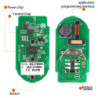 AUTEL-llave inteligente Universal para BMW, IKEYBW003AL, programa IKEYBW004AL con programador de llaves MaxiIM KM100 E