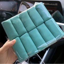 Car Cleaning Sponge Cloths Detailing Suede Sponge Applicator Car Wax Polishing Pad With Ceramic Coating Pack Of 10