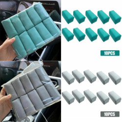 Car Cleaning Sponge Cloths Detailing Suede Sponge Applicator Car Wax Polishing Pad With Ceramic Coating Pack Of 10