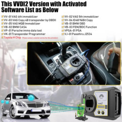 Xhorse VVDI2-programador de llave de Software para Audi, BMW, Porsche VVDI 2, versión completa, V7.3.5, 13