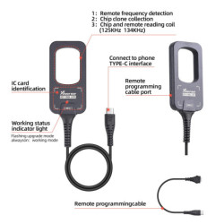 Xhorse-VVDI Bee Key Tool Lite, generador de llaves, programador remoto con 6 piezas, XKB501EN, teléfono Android, versión en ingl