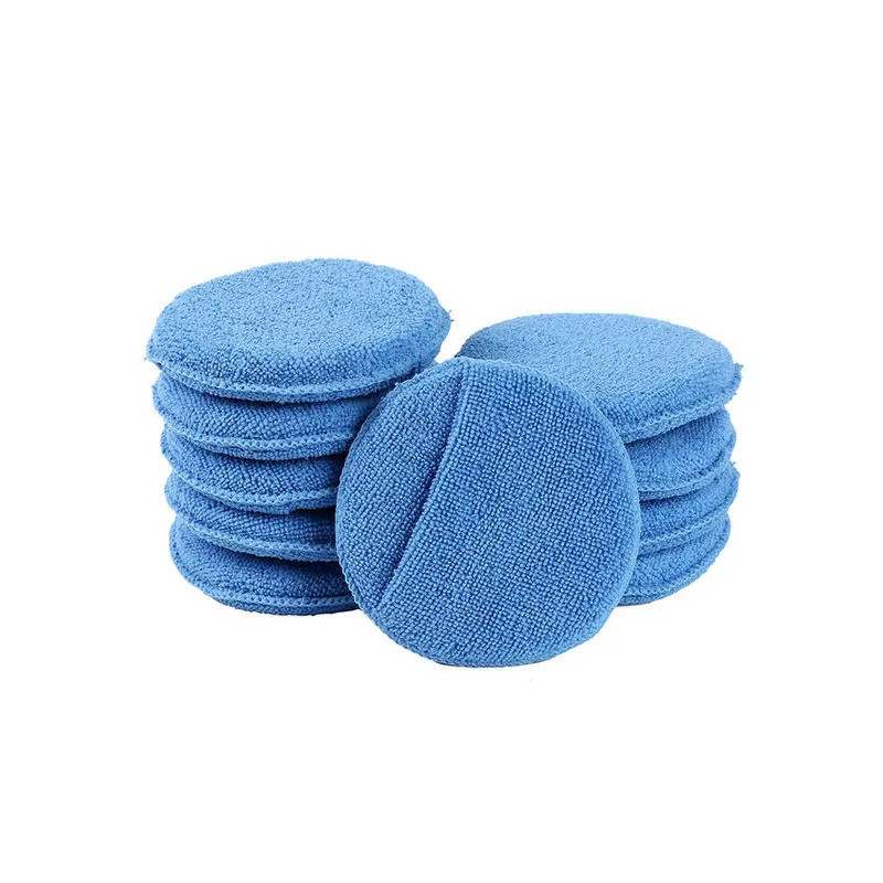 Soft Microfiber Car Wax Applicator Pad Polishing Sponge for apply and remove wax Auto Care Polish Foam Sponge