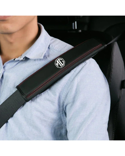 1 Uds. Funda de cuero para cinturón de seguridad de coche protege los 