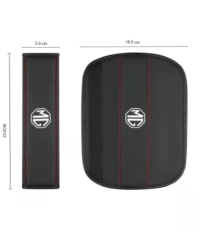 1 Uds. Funda de cuero para cinturón de seguridad de coche protege los 