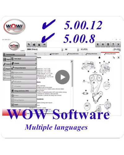 WOW 2024 Hot sale For V5.00.12 WOW 5.00.8 R2 diagnostics Software with