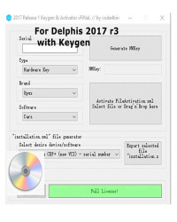 Software de activación gratuita para coche y camión, Software 2017.R3 para Del phis 150e auto com Multidiag Ds150 Wow con Keygen