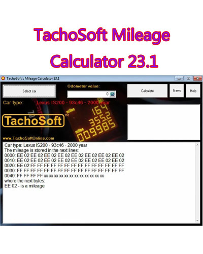 TachoSoft-software de calculadora de kilometraje, software de corrección de kilometraje 23,1, versión completa, compatible con m