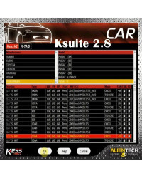 Herramienta de sintonización de Chip ECU, software Ksuite 2,80 para Kess V5.017, programador ECU Ktag 2,25, en línea, SW 2,80, 2