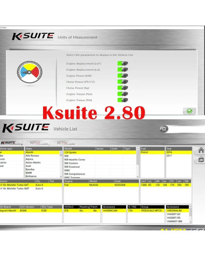 Herramienta de sintonización de Chip ECU, software Ksuite 2,80 para Kess V5.017, programador ECU Ktag 2,25, en línea, SW 2,80, 2