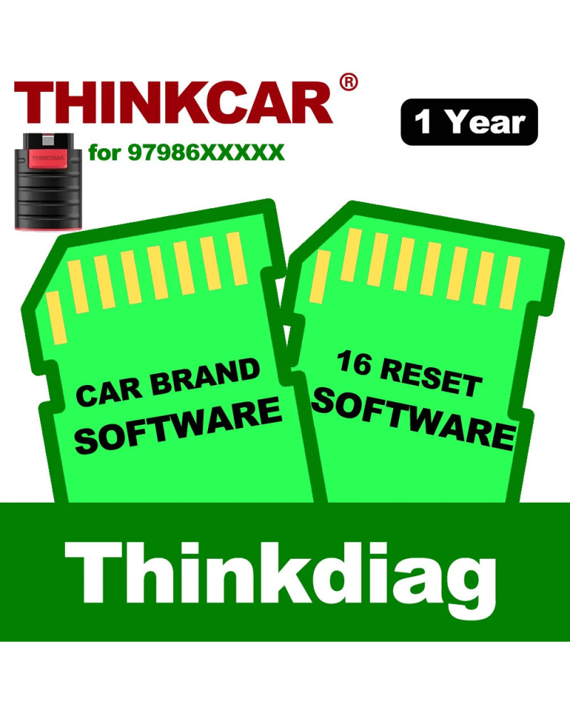 Actualización THINKCAR Thinkdiag/THINKDIAG 2 Renovación de todos los softwares 1 año gratuito Diagnóstico completo del sistema 1