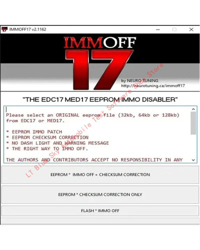 Software iMMOFF17 EDC17 Immo Off Ecu, Programa de neurosintonización Immoff17, keygen gratis, Ayuda de instalación y vídeo grati