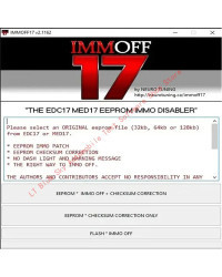 Software iMMOFF17 EDC17 Immo Off Ecu, Programa de neurosintonización Immoff17, keygen gratis, Ayuda de instalación y vídeo grati