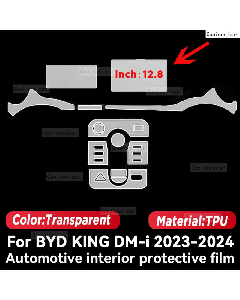 Película protectora transparente para Interior de coche, Panel de nave