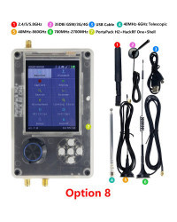 Maxgeek Hackrf One R9 V2.0.0 + Portapack mejorado H2 SDR, Radio Definida por Software, 1MHz-6GHz, carcasa de Metal opcional, mon