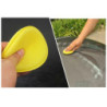 12pcs Car Sponge Detailing Applicator Pads 10cm Super Soft Cleaning Yellow Round Car Polishing Wax Foam Sponge for Clean Cars