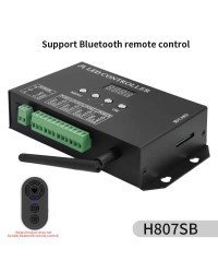 Controlador de píxeles LED Artnet a SPI, 8 puertos H807SBWiFI, 4 puertos, Compatible con software Madrix, LAN, sincronización de