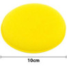 12pcs Car Sponge Detailing Applicator Pads 10cm Super Soft Cleaning Yellow Round Car Polishing Wax Foam Sponge for Clean Cars