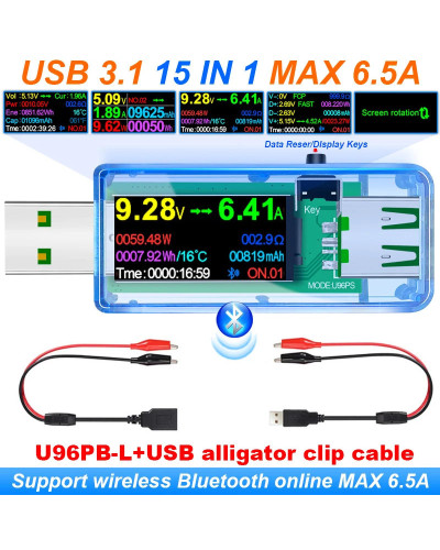 Probador USB 3,1 15 en 1,...