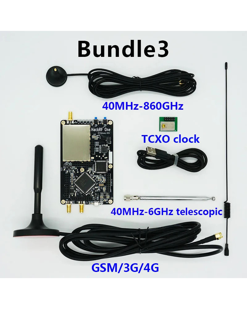 HackRF Uno de 1 MHz a 6 GHz Plataforma SDR Software Defined Radio Placa de Desarrollo