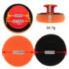 4 Inch Car Wax Applicator Pads Set with Red Handle Soft Sponge Applicators Foam Wax Pad for Polishing and Cleaning Cars