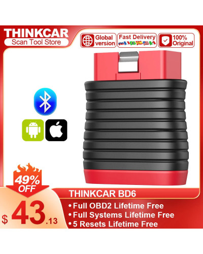 THIKNCAR BD6 OBD2 Scanner Full System Car Diagnostics Scanner 5 Reset 