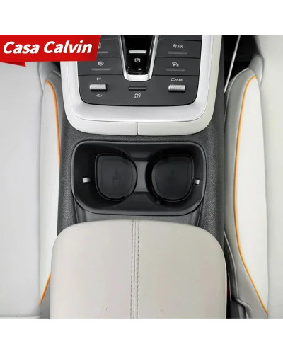 Caja de almacenamiento con soporte para taza de agua para coche BYD SO