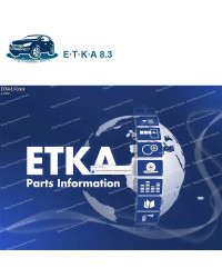 Software de reparación etka 8,3 para vehículos, catálogo de piezas electrónicas para a-udi, V-W, etka 8,3