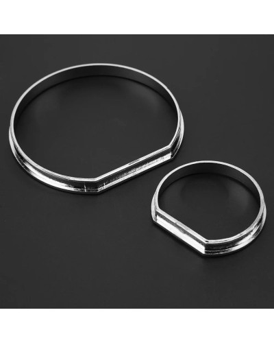 Anillos de Dial de tablero de calibre cromado, velocímetro embellecedo