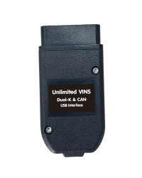 FLY 2024 VCDSCAN Unlimited VINs V24.8 codificación VAG COM HEX Real V2 STM32F429 para VW AUDI Skoda Seat herramientas de diagnós