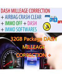 Software automotriz para corrección de salpicadero 2024, AIRBAG CRASH CLEAR, IMMO OFF, DASH + IMMO SOFTWARES 32GB