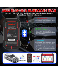 LAUNCH-herramientas de diagnóstico bidireccionales X431 CRP919E BT OBD2, escáner CAN FD, 31 funciones de reinicio, Sistema compl