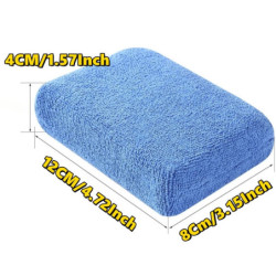 8PCS Microfibre Car Wax Applicator Pads Soft Auto Detailing Wax Sponge Rectangle Foam Car Paint Care Pad Polishing Auto Cleaning