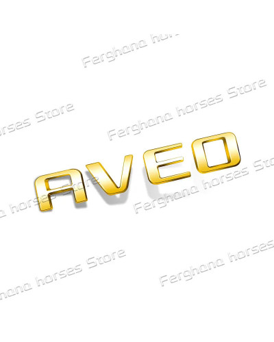 Insignia de maletero trasero de coche para Chevrolet Aveo, emblema de 