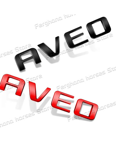 Insignia de maletero trasero de coche para Chevrolet Aveo, emblema de 