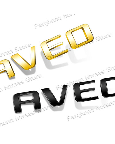 Insignia de maletero trasero de coche para Chevrolet Aveo, emblema de 