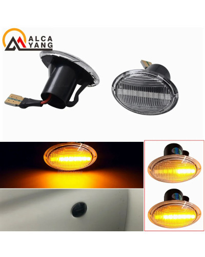 Luz LED intermitente secuencial, marcador lateral para FIAT 4S 63 3P NUOVA 500 ABARTH Ford KA DESDE Lancia YPSILON Maserati