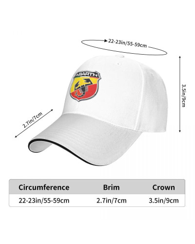 Casquette Abarth Scorpion Logo Merch para hombre y mujer, gorra de camionero clásica, Snapback, 2023