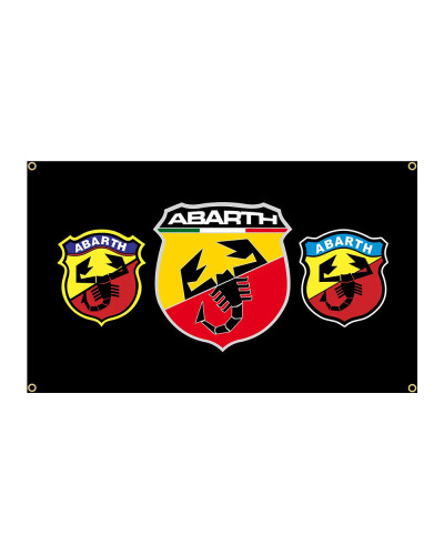 Bandera de escorpión ABARTHs, 90x150cm, poliéster impreso, garaje, carreras, coche deportivo, decoración, Pancarta, tapiz