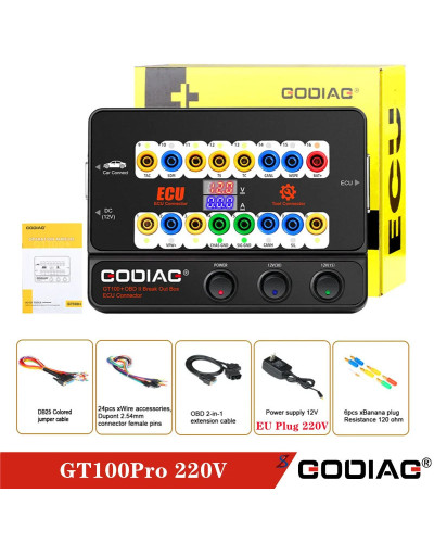 GODIAG GT100 Pro OBDII Break Out Box ECU Connector FEM/BDC CAS4/CAS4+ 