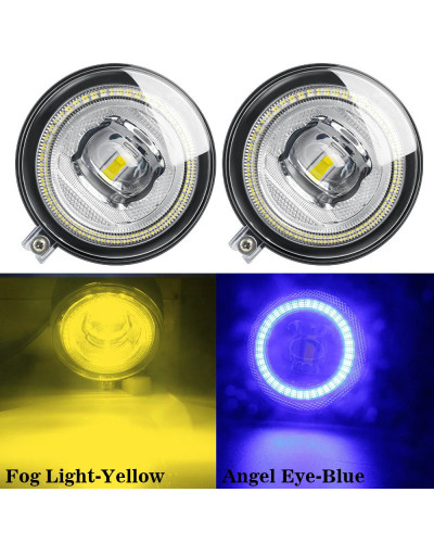 Luz LED antiniebla delantera para coche, lámpara de circulación diurna