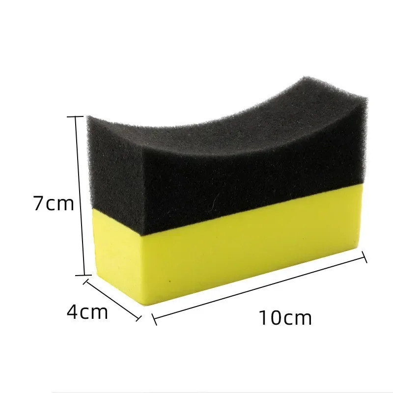 Car Wheel Polishing Waxing Sponge Brush With Cover ABS Washing Cleaning Tire Contour Dressing Applicator Pads Detail Accessories