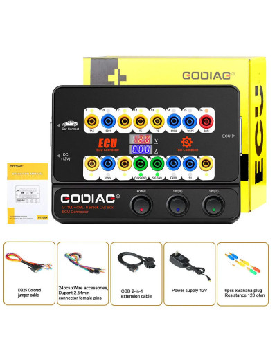 GODIAG GT100 Pro OBDII Break Out Box ECU Connector FEM/BDC CAS4/CAS4+ 