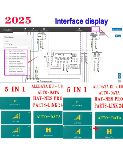 2025 Automotive Repair Software Alldata All Data Auto Data for Mit-che