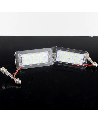 Luz LED para matrícula de coche, accesorio para Fiat Abarth 500, 595, 695, 500C, 595C, 695C, 312C, 2007-2020, sin errores, blanc