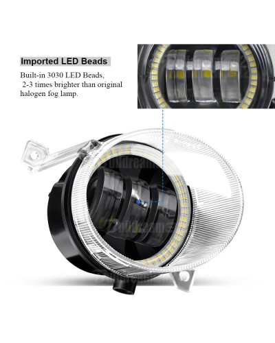 Luz LED antiniebla para camión, lámpara de circulación diurna, Ojo de 