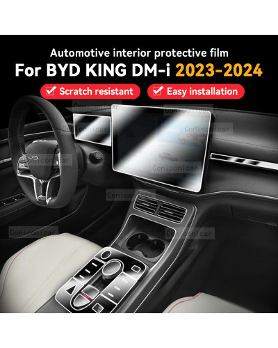 Película protectora Interior automotriz para BYD KING dm-i 2023 2024, 