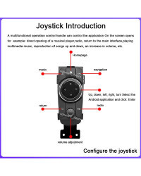 Reproductor Multimedia para coche, Radio Estéreo multifunción con Joystick de 4 vías, GPS, WIFI, 4G, 10,25 pulgadas, para Fiat 1